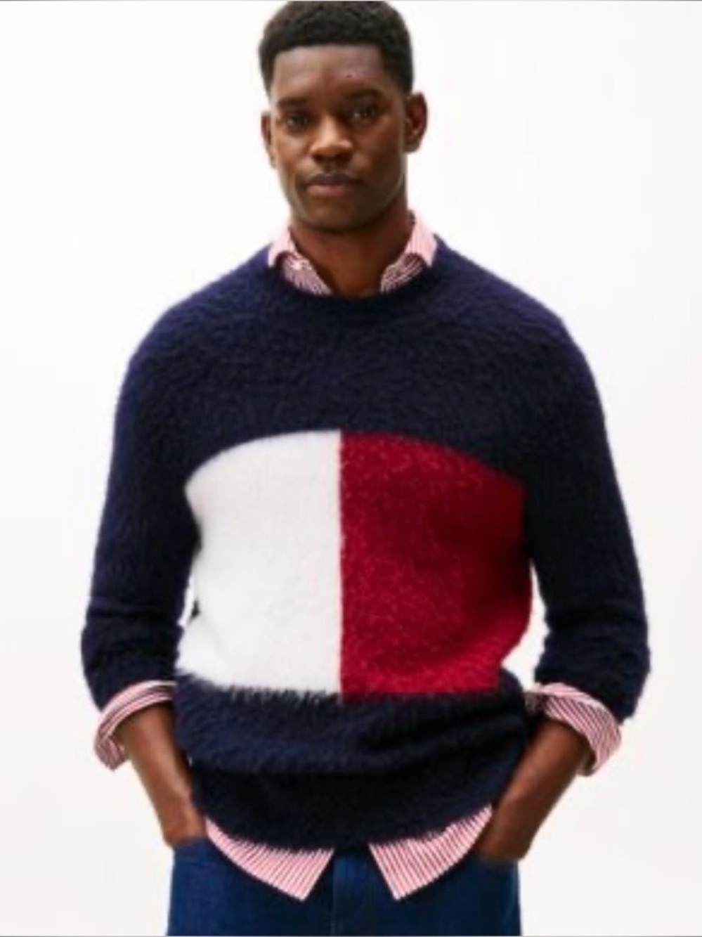 NEW Tommy Hilfiger Alpaca Blend Big Flag Sweater